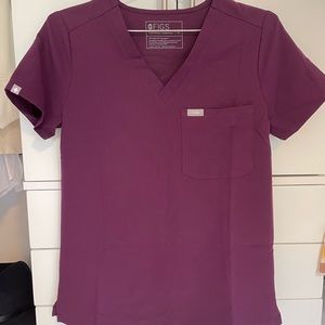 Figs Deep Purple Catarina Top